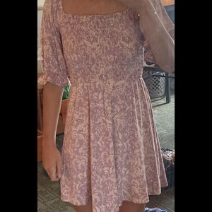 Off the Shoulder Summer Floral Dress, Size Extra Small, from WAYF Brand